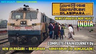 NEW JALPAIGURI to ABHAYAPURI via TUFANGANJ -GOLAKGANJ -BILASIPARA : Full TRAIN JOURNEY in NEW Route