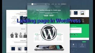 Create a Landing page in WordPress || 2018 || Beep Tech