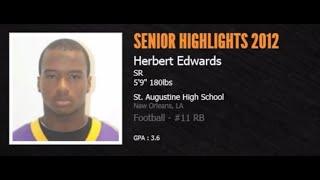 Herbert Edwards (#11 Running Back) :  Senior Highlights 2012