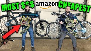 I Bought the Cheapest and Most Expensive Motorized Bike kits from Amazon