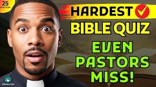 Only 3% Pass This Bible Quiz - 25 Questions That Stump Most Christians | Bible Quiz Tube