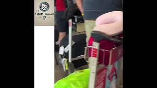 Airports are already stressful, but is this taking it too far?#PassengerRage #worldnewstoday