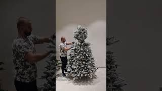 Die Aufstellung Künstlicher Weihnachtsbaum 3D Königsfichte 270cm LED