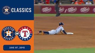 Rangers vs. Astros - June 07, 2018 (Gattis belted 2-run homer, Cole hurled 6-innings of 1-run ball)