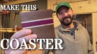 How to make these wooden Coasters // Weekend beginner woodworking projects //  Scrap wood builds