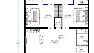 35X55 HOUSE PLAN | 2 BHK SET | ROYAL ARCHITECTS