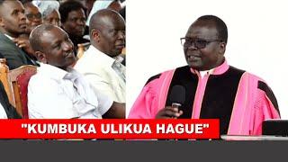 DRAMA!! Listen to what this fearless Kalenjin Bishop told Ruto face to face today in Uasin Gishu!