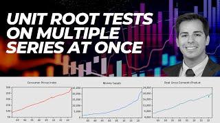 Test for Unit Roots on Multiple Time Series at Once EViews