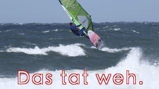 WAVE CHALLENGE - "Sail destroyed.." | Windsurfing in Denmark #5