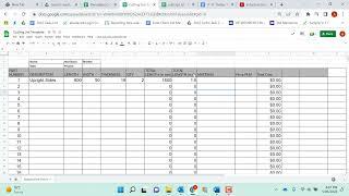 Cutting List - How to create