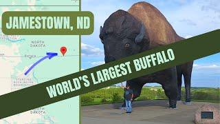 The World's LARGEST Buffalo - Jamestown, North Dakota