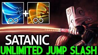 SATANIC [Juggernaut] Unlimited Slash with Scepter + Max AS Build Dota 2