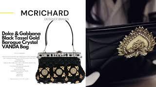 D&G Black Tassel Gold Baroque VANDA Bag 1