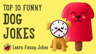 Top 10 FUNNY Dog Jokes that will make you LAUGH - Animal Jokes For Kids