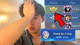 REACHING TOP 1 GLOBAL LING IN SOLO RANK IS.. POSSIBLE ?!(literally impossible match up explained) 