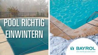 Pool überwintern - aber wie? Pool winterfest machen