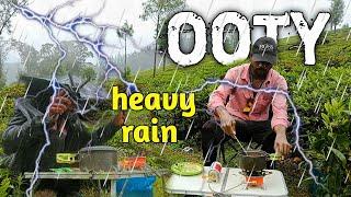 hevay rain outdoor solo camping in Ooty / #campin #asmr #nature #forestcooking #tamilnadu