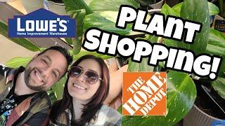 Plant Shopping with David for My Birthday!!,️ Home Depot & Lowe's in Littleton, NH