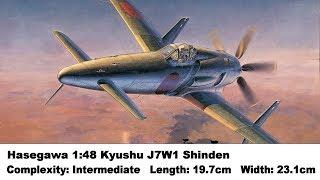 Hasegawa 1:48 Kyushu J7W1 Shinden Kit Review