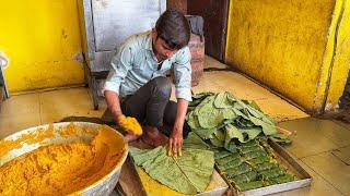 Art of Making Gujarati Favourite Patra|Das Live Dhokhla Vastral,Ahmedabad|