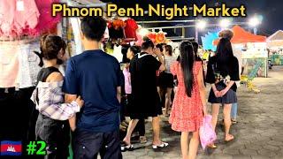 Phnom Penh Night Market Shopping | Dinner in Pakistani  Restaurant | Cambodia Vlogs 2024