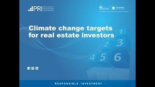 PRI: Climate change targets for real estate investors