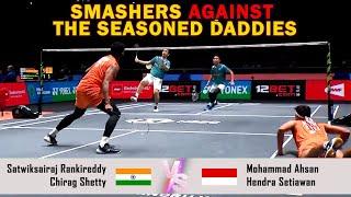 SMASHERS AGAINST THE SEASONED DADDIES | S. Rankireddy/Chirag Shetty VS M. Ahsan/Hendra Setiawan