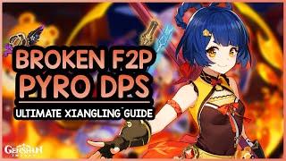 INSANE F2P DAMAGE - Xiangling Build/Guide • Artifacts, Weapons, Teams, Showcase | Genshin Impact