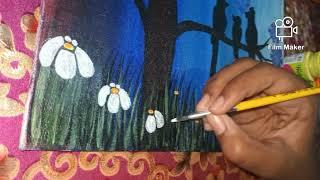 how to paint a flower , easy painting flower ,    ️LRG Lifestyle ( arts and crafts)