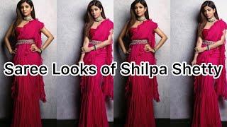 Beautiful Ruffle Saree Collection || Shilpa Shetty Latest Saree Style || The Dressify Diary