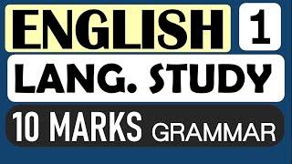 English Grammar (Language Study) 10 Marks SSC Maharashtra Board