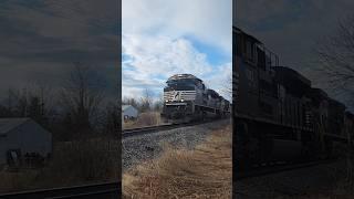 Norfolk Southern Train 14m with an almost all EMD 4 unit consist! #shorts #ns #train #trending