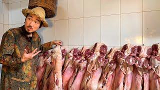 CRAZY STREET FOOD IN MARRAKECH  Whole Lamb BBQ with King’s Chef  Travel Morocco