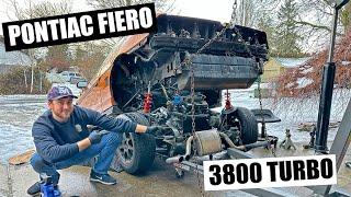 3800 Turbo Swap: Engine & Trans is OUT of my '86 Fiero GT!