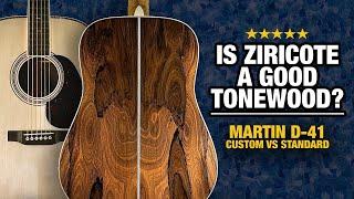 Is Ziricote a Good Tonewood? Martin D-41 Custom vs Standard