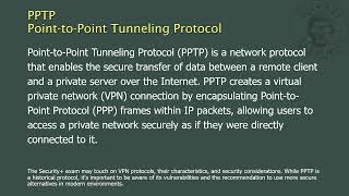 PPTP - Point-to-Point Tunneling Protocol