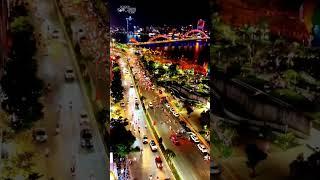Cảnh đẹp Đà Nẵng trên cao vào buổi tối