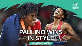 Paulino storms to golden 400m glory  | World Athletics Championships Budapest 23