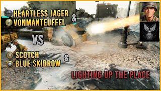 CoH3 2v2 | Cast | Heartless Jager (WHER) & VonManteuffel (DAK) vs Scotch (USF) & Blue Skidrow (UKF)