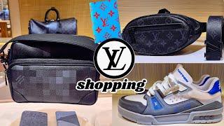 what's NEW at men's LV?  LV NIL MESSENGER  LV CATCH BUMBAG LV POCKET ORGANIZERLV TRAINER SNEAKER