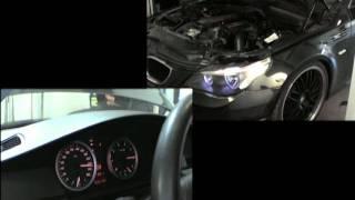 BMW E60 525I with ESS compressor on the dyno at Schmiedmann Nordborg