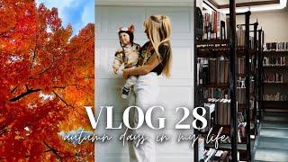 Cozy Autumn Days...  || VLOG 28 || Library Visit, Cafe Date, Fall Leaves, & Morning Routine