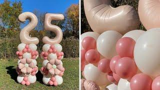 Balloon Stack Tutorial - 25th Birthday Balloons