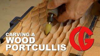 Carving a Wood Portcullis - Art, Sculpture