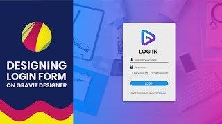 Designing Login Form with Gravit Designer - UI Design Tutorial