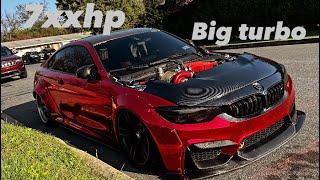 we stuck a big turbo out our m4 competition hood!