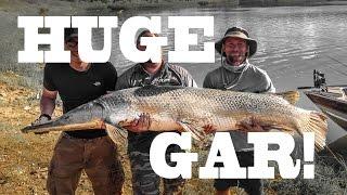 HUGE ALLIGATOR GAR: Trinity River, Texas - Northwoods Angling