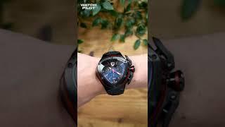 Tonino Lamborghini T9XA Men's Black Spyder X Chronograph Watch Unboxing  Watch Pilot #Shorts