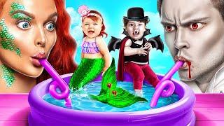 Transformação em Pequena Sereia na Vida Real! Como se Tornar um Vampiro!