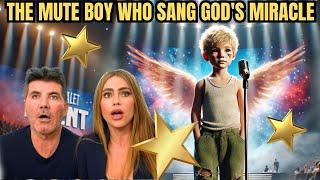 The mute boy who sang God’s miracle AGT2025 #talentedvoices #talent #gottalent